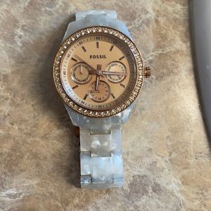 White tortoise Fossil watch